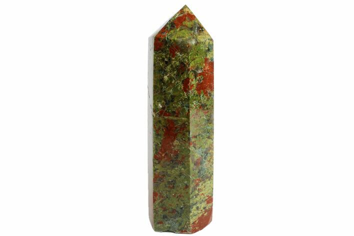 Tall, Polished Unakite Obelisk - South Africa #151876